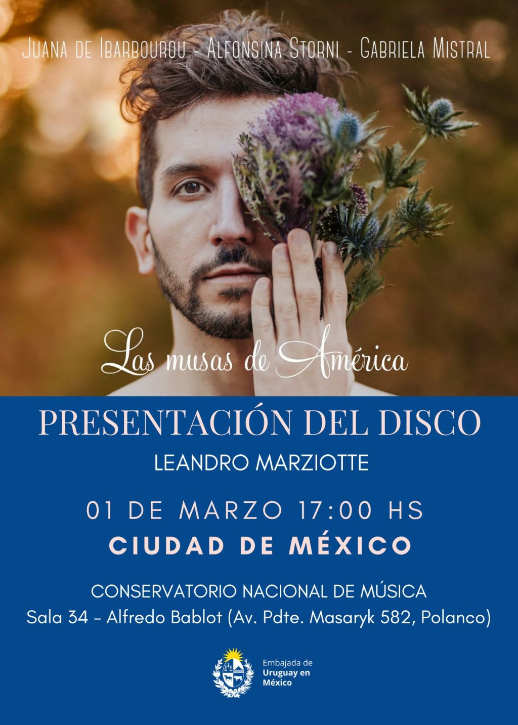 Presentación del disco Las Musas de América de Leandro Marziotte